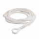 Qvarken Kiinnitysköysi Classic muovikoussilla 16mm 6m valkoinen