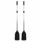 Black Island Åror 137cm svart (par)